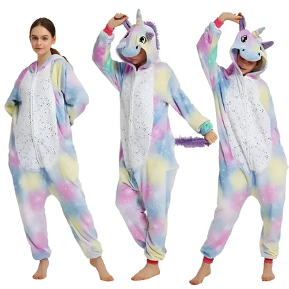 Różowy Onesie jednorożec galaxy