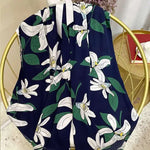 Spodnie do spania w kwiaty - Zielony / Uniwersalny