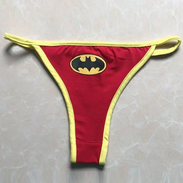 Stringi z logo superbohaterów - Czerwony Batman / S