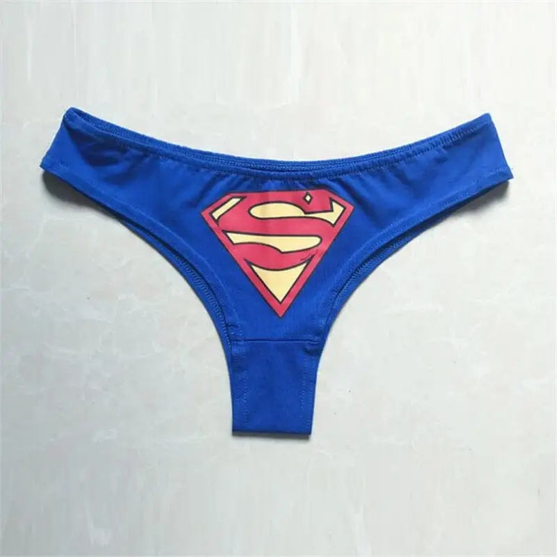 Stringi z logo superbohaterów - Granatowy Superman / S