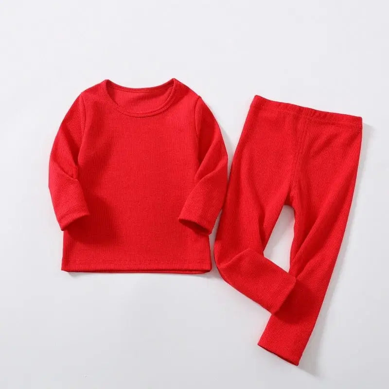 Uniwersalna piżama dziecięca - Czerwony / 18 miesięcy