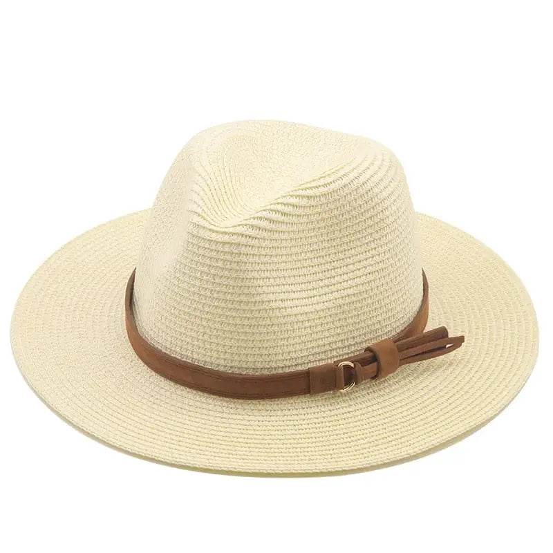 Uniwersalny kapelusz plażowy - Kremowy / Uniwersalny