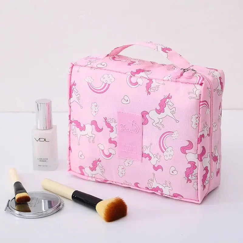 Wielofunkcyjna kosmetyczka - kuferek - Różowy
